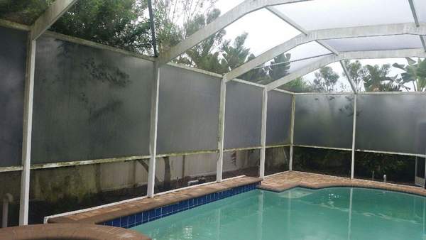 Pool cage cleaning in Trinity, Fl