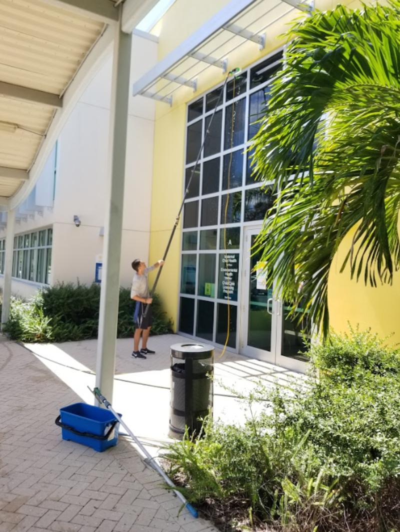 A commercial window cleaning job we (DPI) did for this nice company in Tampa Bay.