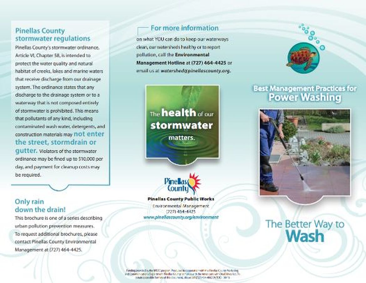 Pinellas County Power Washing Brochure