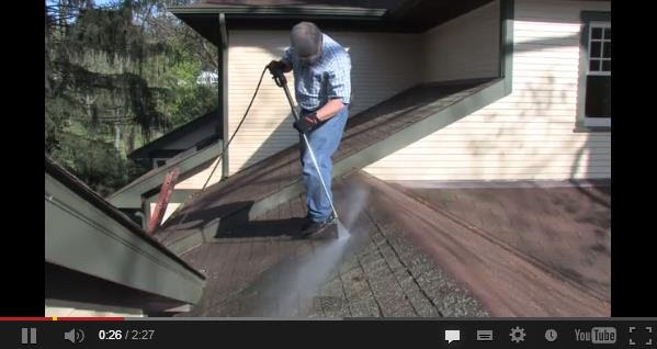 How to pressurewash your roof