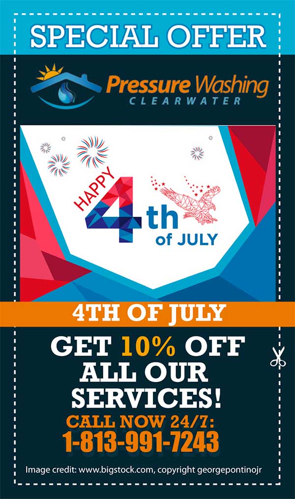 pressure washing clearwater independence day special offer 