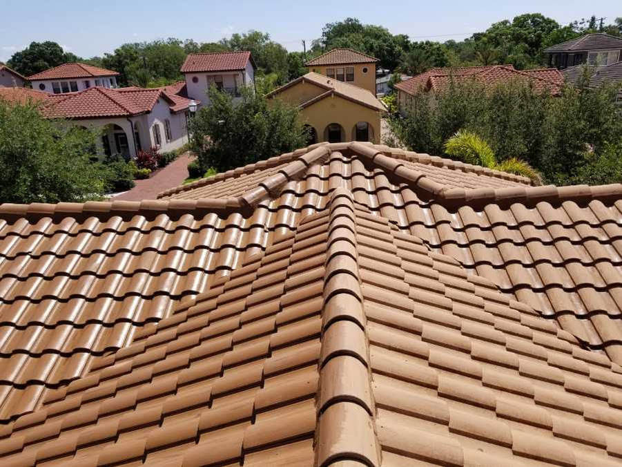 roof cleaning tampa tiled roof finished