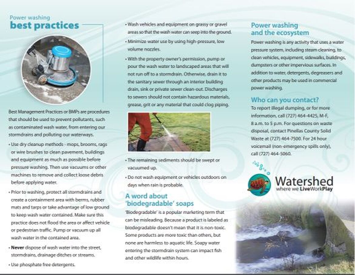 Pinellas County Power Washing Brochure Page 2