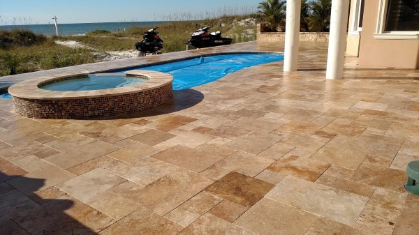 Paver sealing by DPI Pressure Washing Clearwater