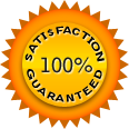 100%satisfaction logo