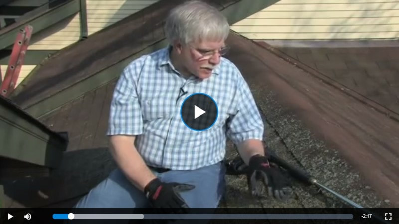 how to clean your roof using a pressure washer