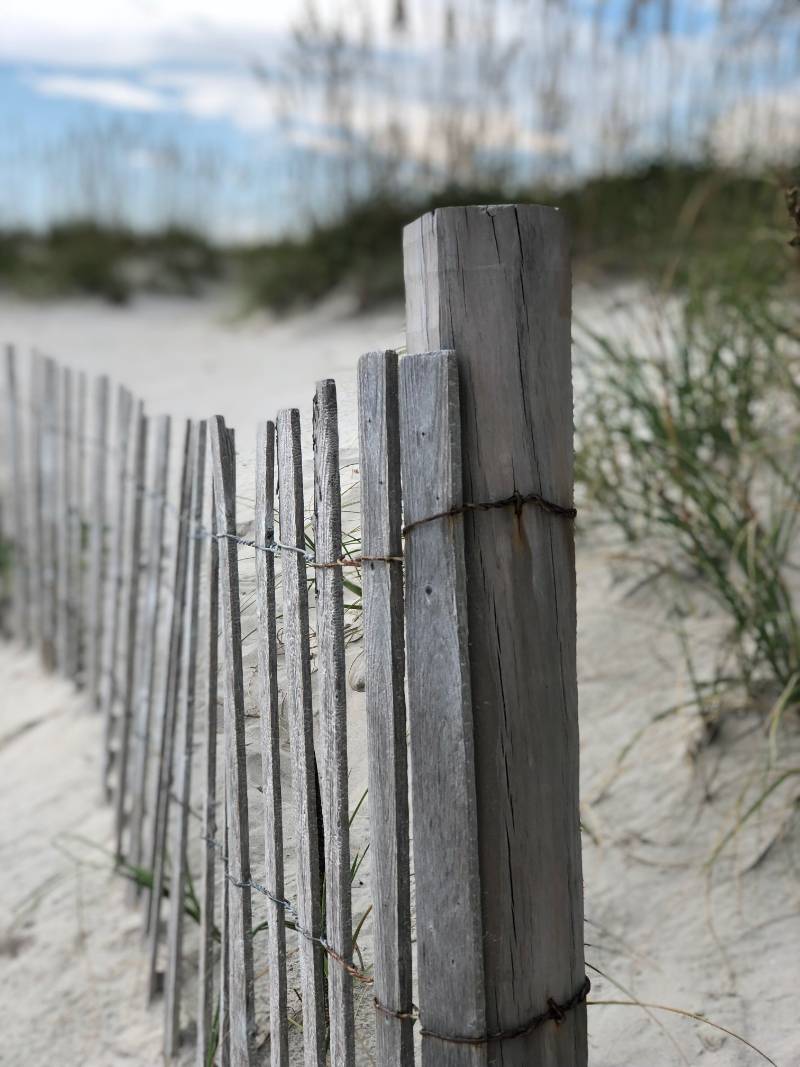 DPI Memorial Day Weekend Offer - wooden fence at beach