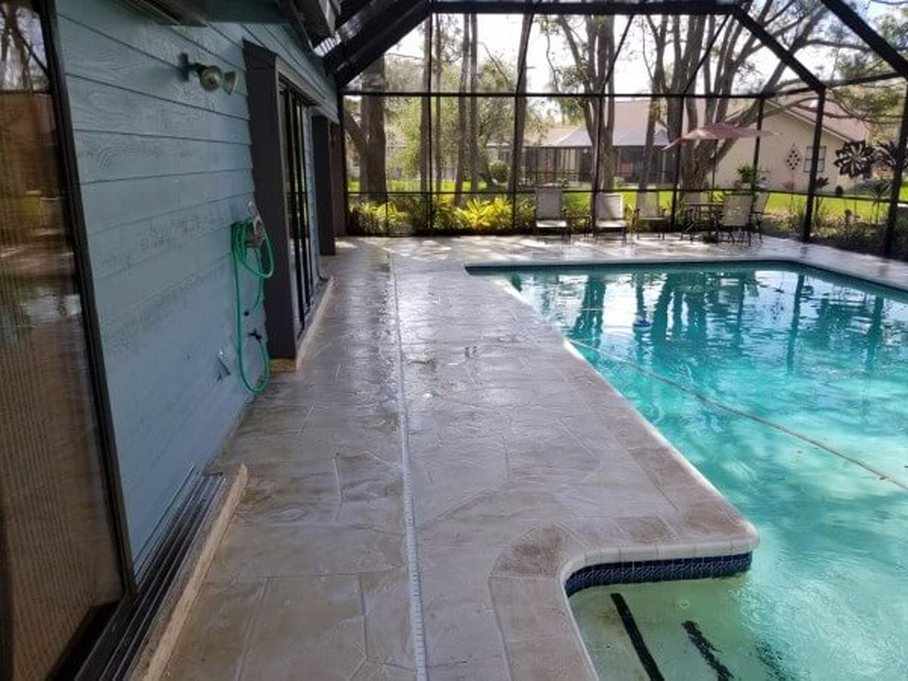 Clean pool-patio by DPI Pressure Washing