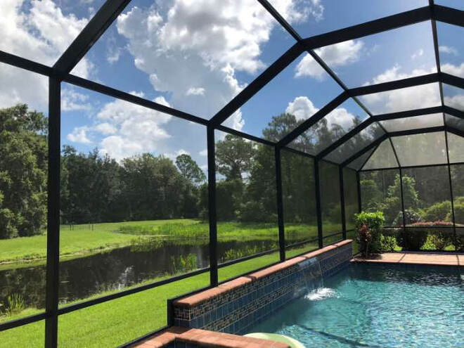 cleaned pool by DPI Tampa Bay area