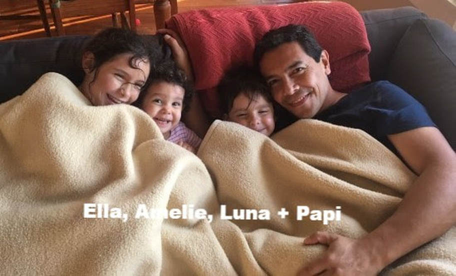 DPI Pressure Washing owner Mauricio Munoz with children