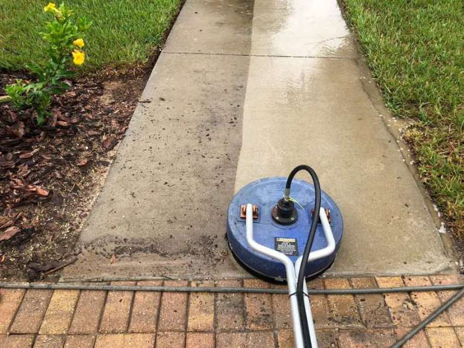 walkway cleaning before and after in Seminole