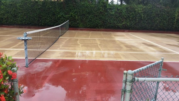 Tennis court Tommy Ling Safety Harbor after